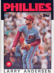 1986 Topps Baseball Cards      183     Larry Andersen